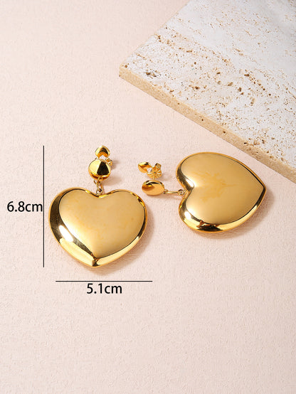 Stainless Steel Earrings for Women - Fashionable, Bold, and Versatile for Everyday Statement Looks with 18K Gold Plating! - YUZENG-jewelrystore.com