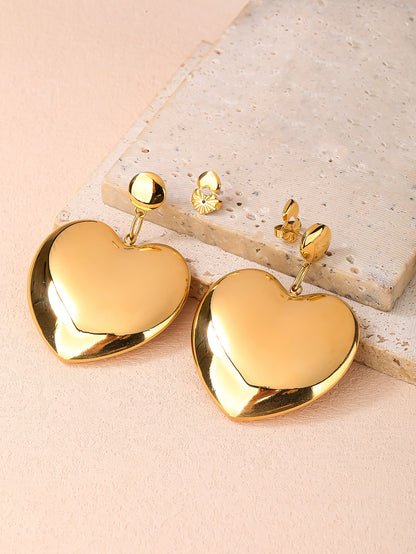 Stainless Steel Earrings for Women - Fashionable, Bold, and Versatile for Everyday Statement Looks with 18K Gold Plating! - YUZENG-jewelrystore.com