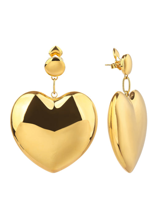 Stainless Steel Earrings for Women - Fashionable, Bold, and Versatile for Everyday Statement Looks with 18K Gold Plating! - YUZENG-jewelrystore.com