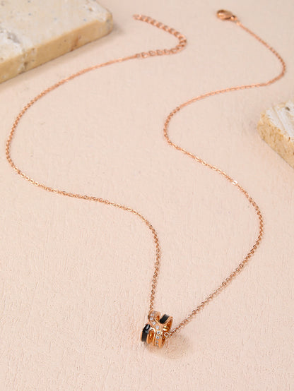Sparkle in Style with Our Dazzling H Initial Circle Necklace - YUZENG-jewelrystore.com