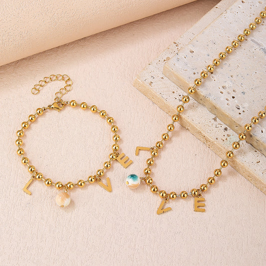 Set of Stylish and Personalized LOVE-themed Body Jewelry: Perfect for Dates, Dinners, Parties, and Daily Wear - YUZENG-jewelrystore.com