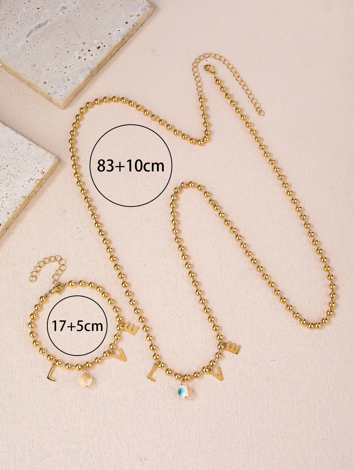 Set of Stylish and Personalized LOVE-themed Body Jewelry: Perfect for Dates, Dinners, Parties, and Daily Wear - YUZENG-jewelrystore.com