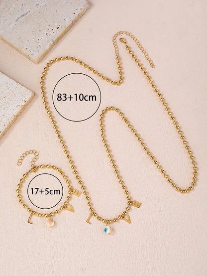 Set of Stylish and Personalized LOVE-themed Body Jewelry: Perfect for Dates, Dinners, Parties, and Daily Wear - YUZENG-jewelrystore.com