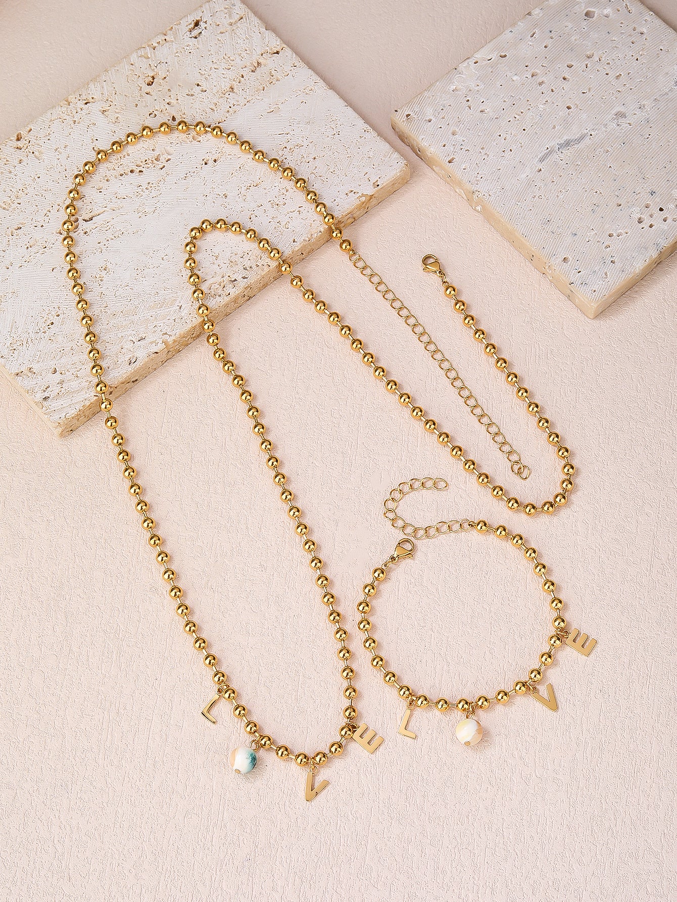 Set of Stylish and Personalized LOVE-themed Body Jewelry: Perfect for Dates, Dinners, Parties, and Daily Wear - YUZENG-jewelrystore.com