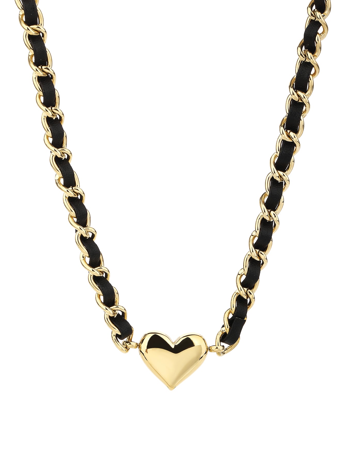 Stainless Steel Punk Heart Pendant Necklace Choker - YUZENG-jewelrystore.com