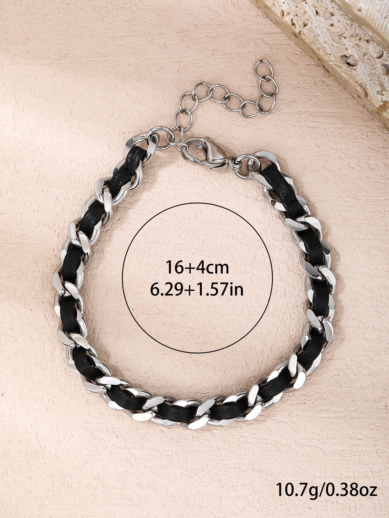Stainless Steel Fashion Punk Leather Wrap Personalized Bracelet - YUZENG-jewelrystore.com
