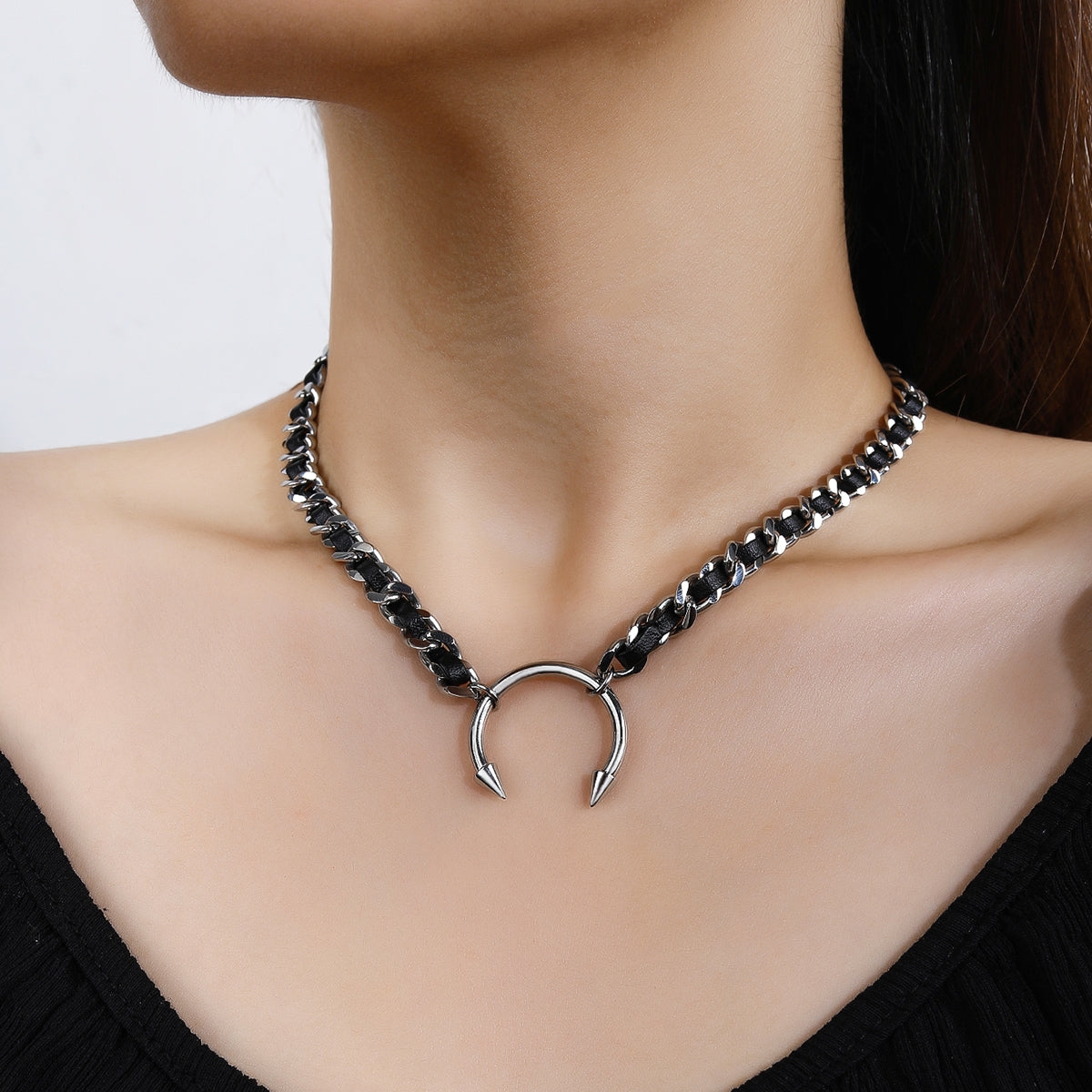 Stainless Steel Punk Dark Piercing Pendant - YUZENG-jewelrystore.com