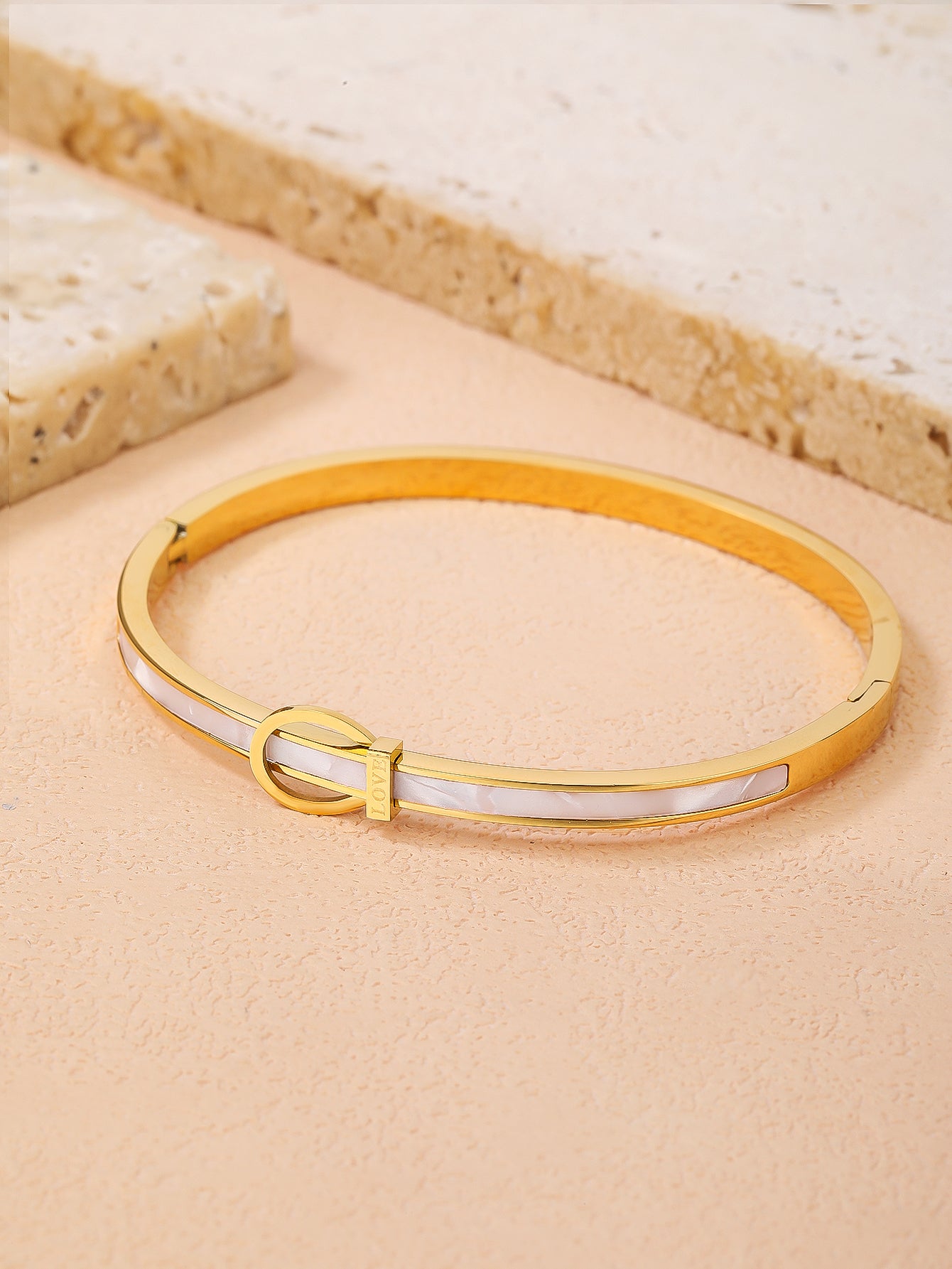 Bracelets for Women - 18k Gold bracelet - Love Bangle Bracelets, Non-Tarnish Gold Bangles, Stainless Steel Jewelry - Fashion Accessories for Women's Style - YUZENG-jewelrystore.com