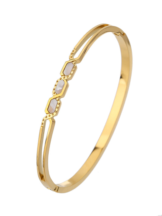 Bracelets for Women - 18k Gold bracelet - Love Bangle Bracelets, Non-Tarnish Gold Bangles, Stainless Steel Jewelry - Fashion Accessories for Women's Style - YUZENG-jewelrystore.com
