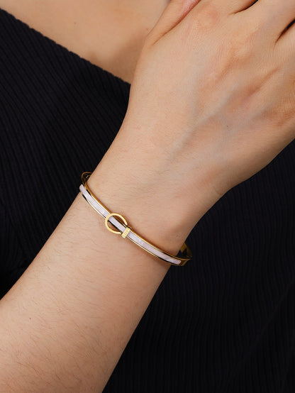 Bracelets for Women - 18k Gold bracelet - Love Bangle Bracelets, Non-Tarnish Gold Bangles, Stainless Steel Jewelry - Fashion Accessories for Women's Style - YUZENG-jewelrystore.com
