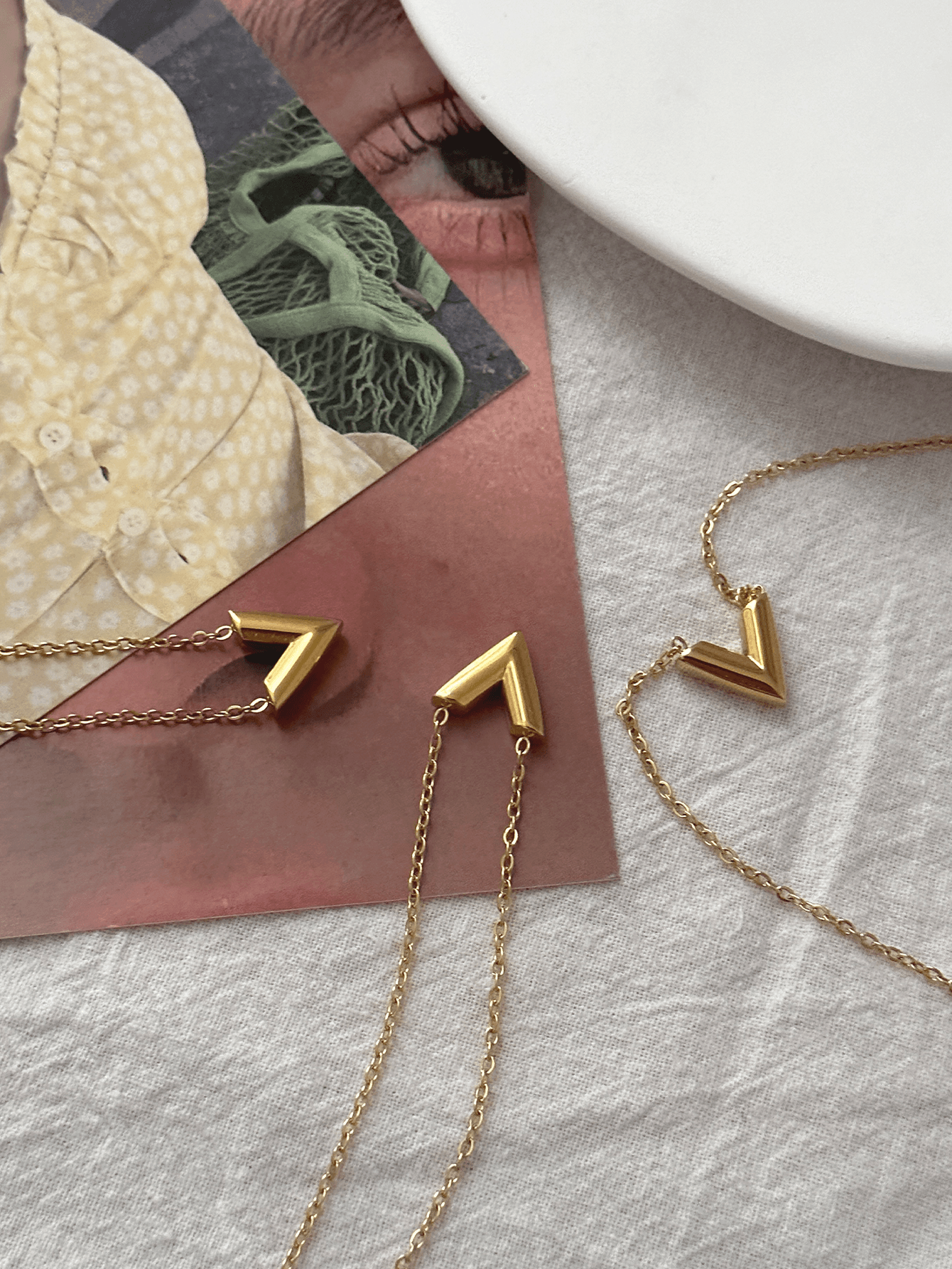 Stainless Steel Light Luxury Letter Pendant Necklace 18k Gold - YUZENG-jewelrystore.com